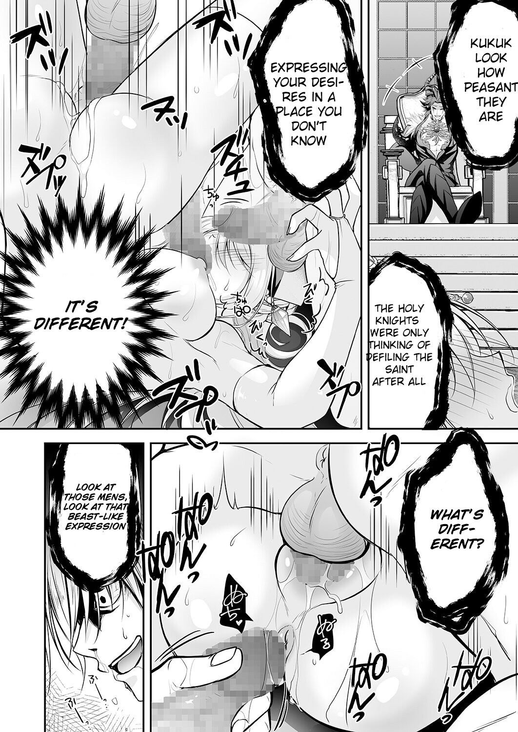 Hentai Manga Comic-Isekai Gangrape ~brainwashed saint is happy to change her job to become a meat toilet~-Read-41